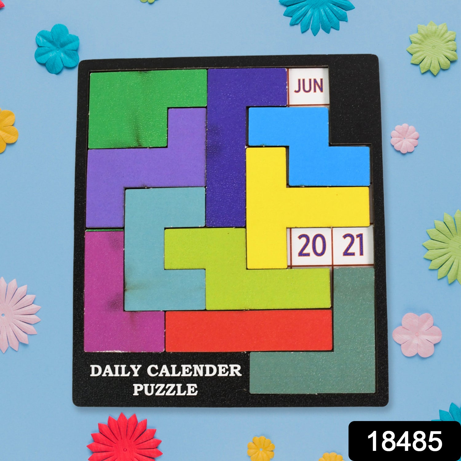 Wooden Daily Calendar Puzzle (Multicolor 1 Set) Wooden Daily Calendar Puzzle (Multicolor 1 Set)